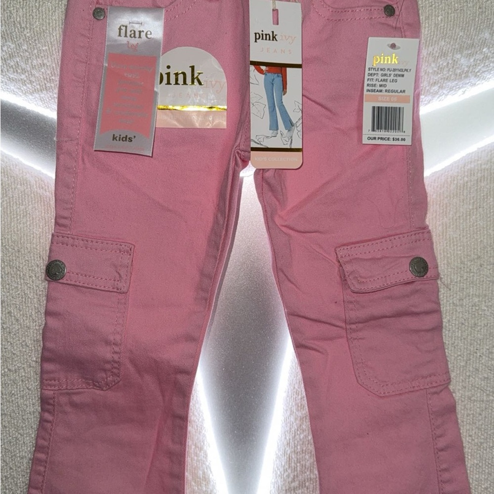 Women's Pink Flare Jeans